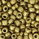 Glasperlen rocailles 6/0 (4mm) Metallic antique gold